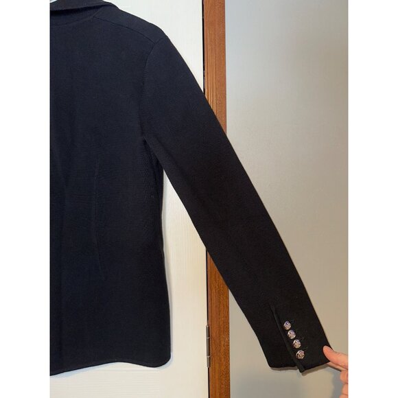 Lauren Ralph Lauren Black Blazer with Embroidered Crest - Picture 6 of 14